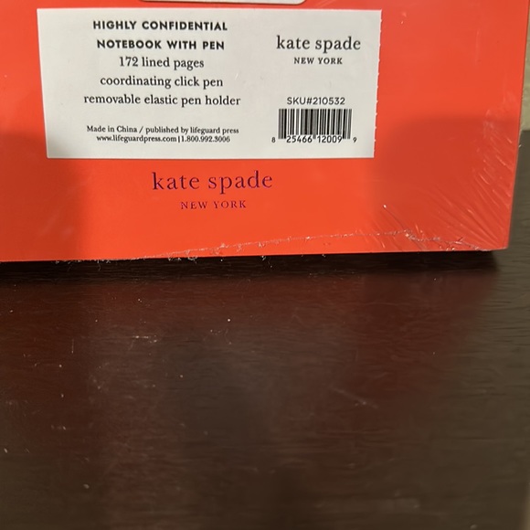 NWT Kate Spade Highly Confidential notebook journal with pen - Picture 4 of 6